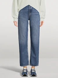 90s Pinch Waist Straight Jeans
