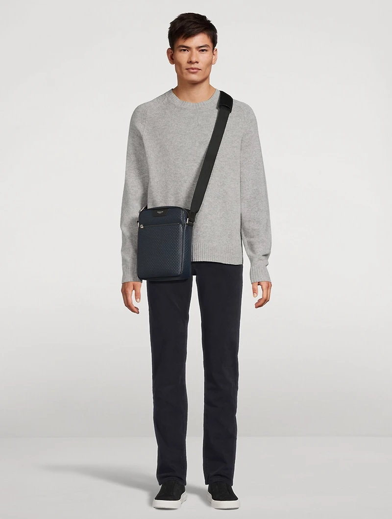 North South Stepan Leather Crossbody Bag