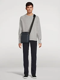 North South Stepan Leather Crossbody Bag