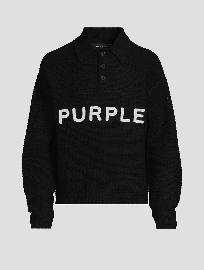 Wool Polo Sweater