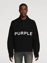 Wool Polo Sweater