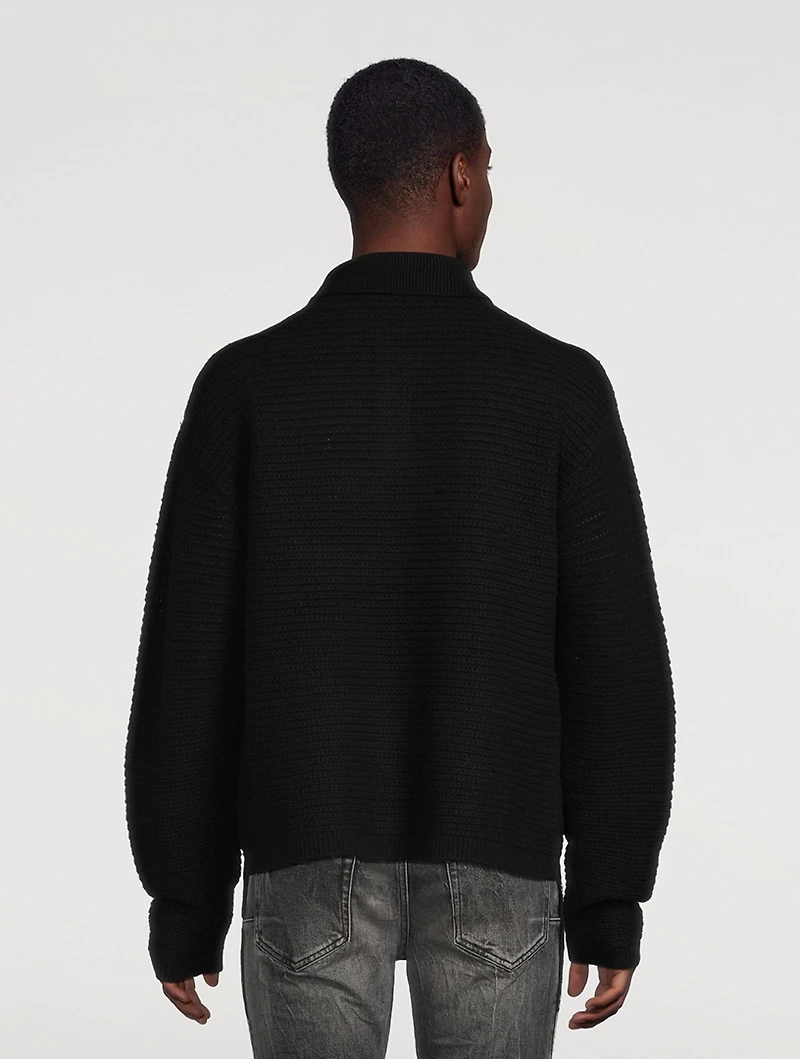 Wool Polo Sweater