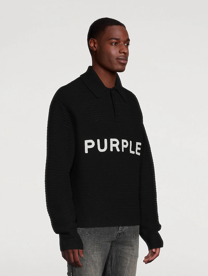 Wool Polo Sweater