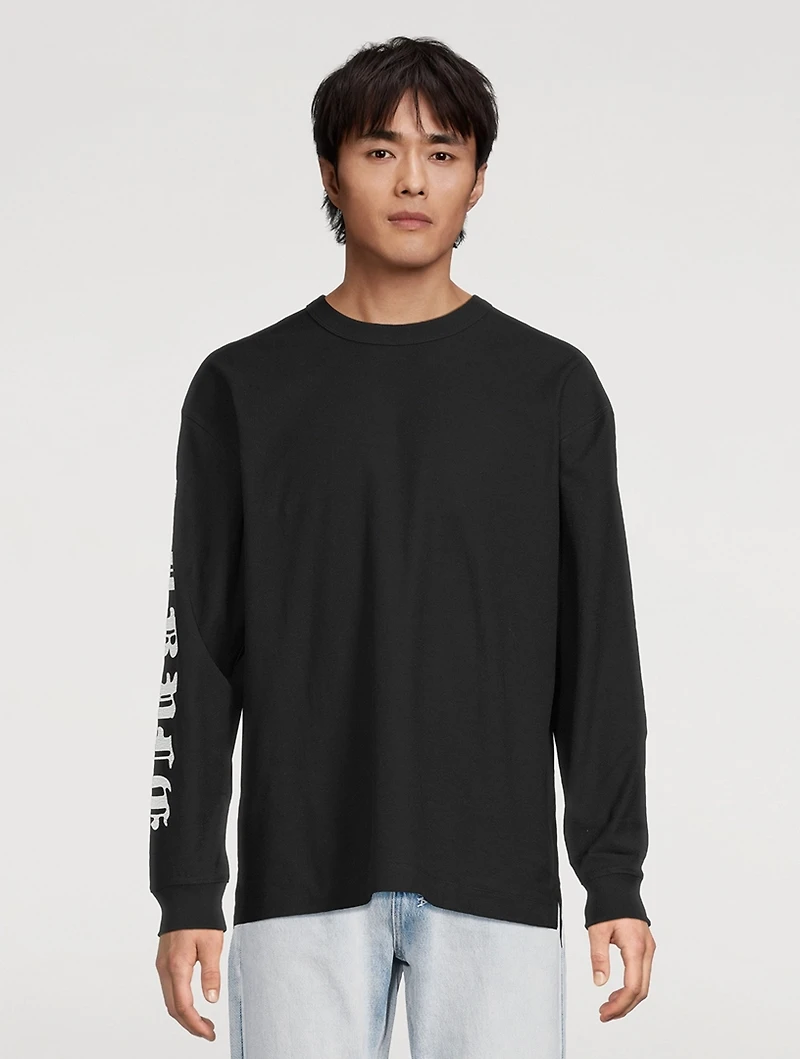 Textured Long-Sleeve T-Shirt