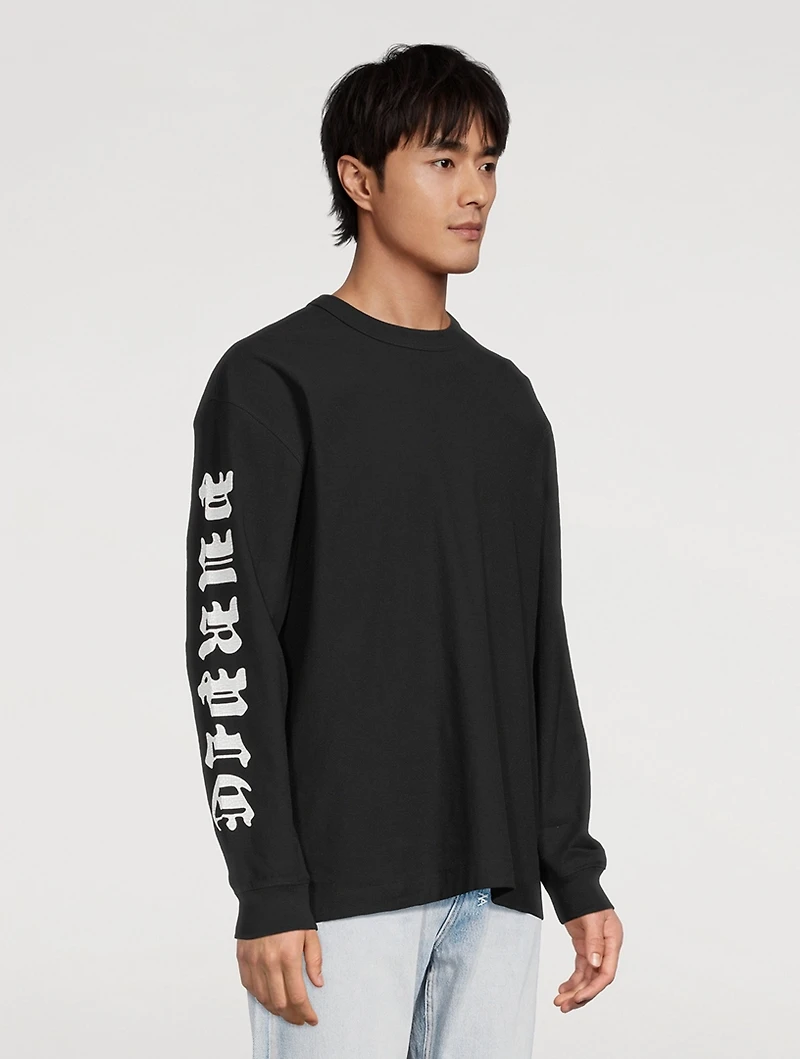 Textured Long-Sleeve T-Shirt
