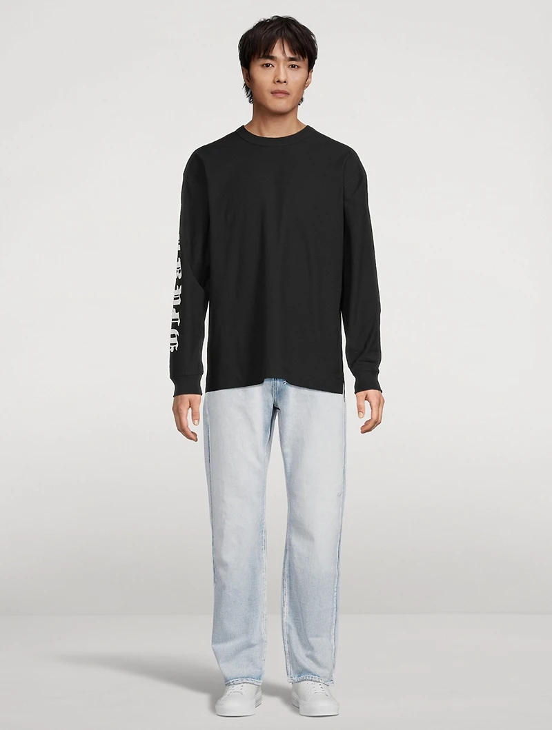 Textured Long-Sleeve T-Shirt