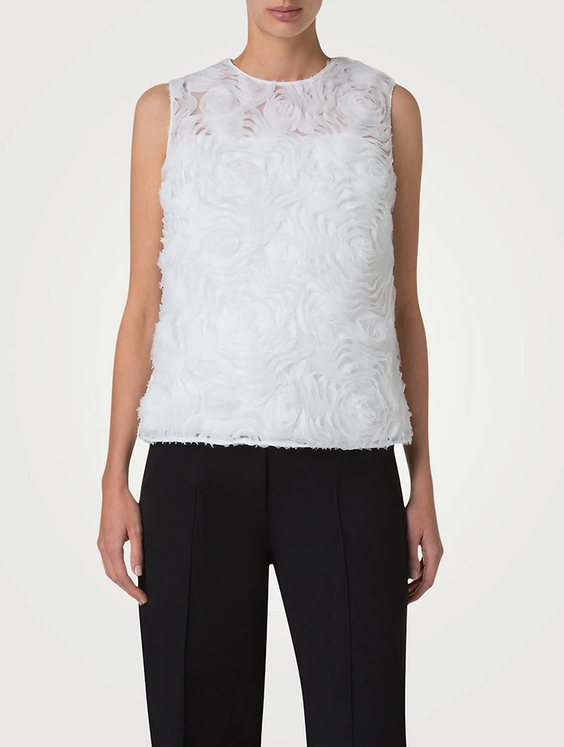 Carnation Tulle Blouse