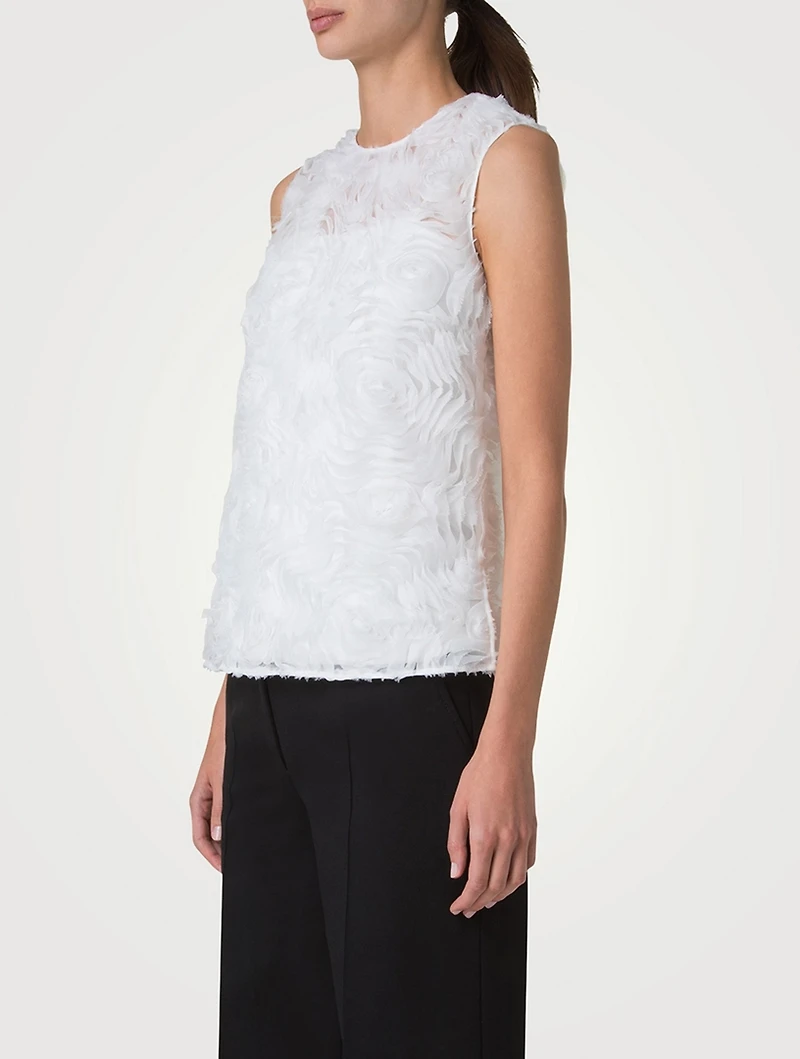 Carnation Tulle Blouse