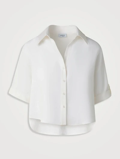 Cropped Linen Shirt
