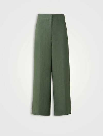 Filip Wide-Leg Linen Trousers