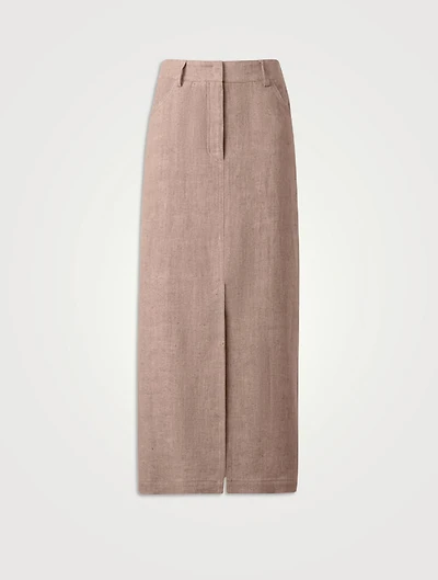 Linen Pencil Skirt