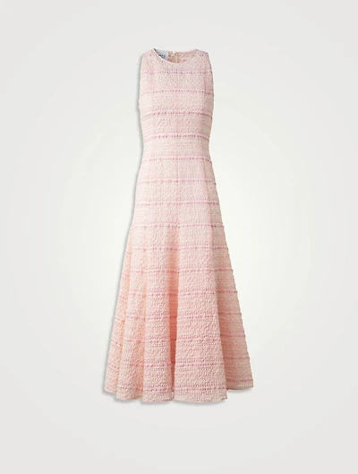 Tweed Organzino Midi Dress
