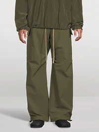 Bonded Nylon Wide-Leg Field Pants