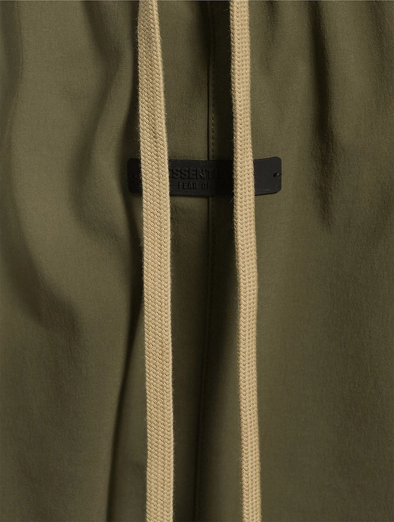 Bonded Nylon Wide-Leg Field Pants