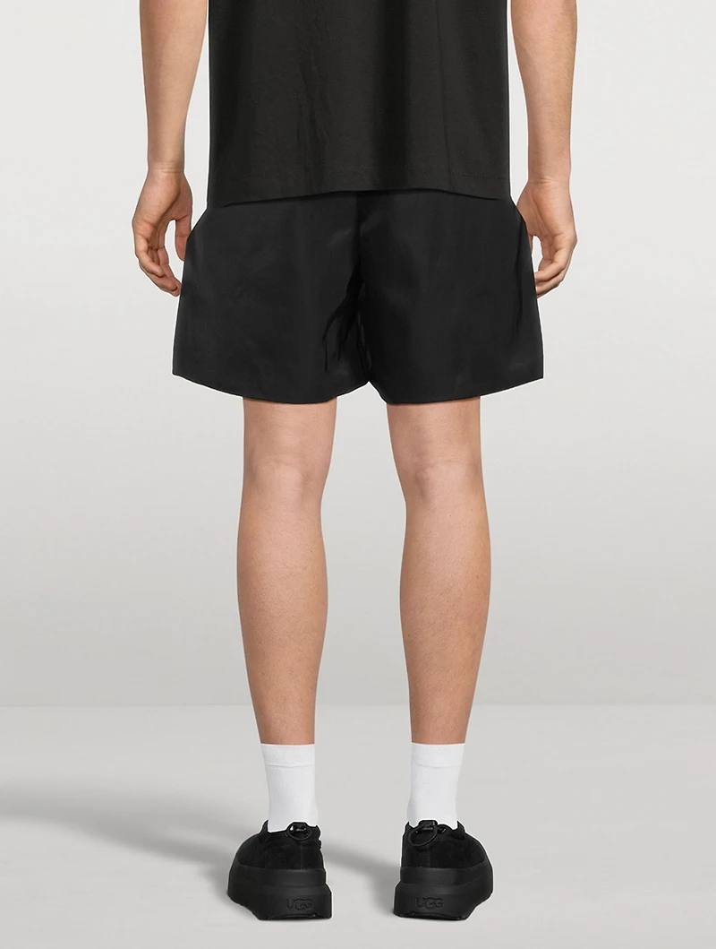 Textured Nylon Soccer Shorts