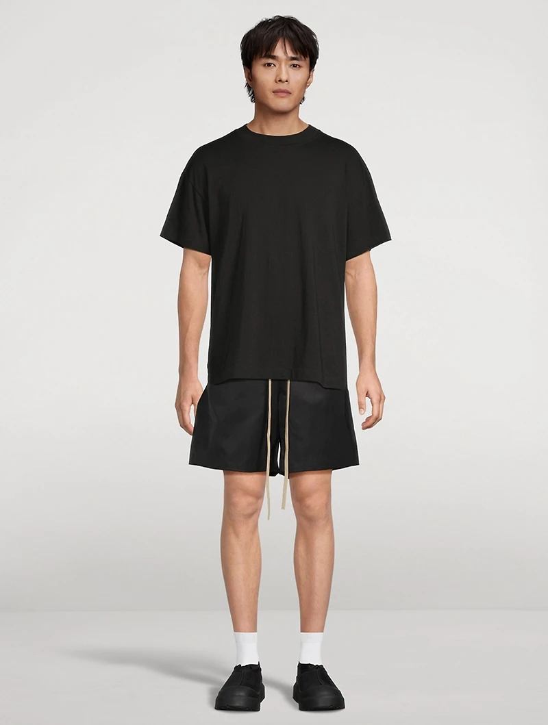 Textured Nylon Soccer Shorts