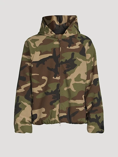 Military Nylon Zip Jacket