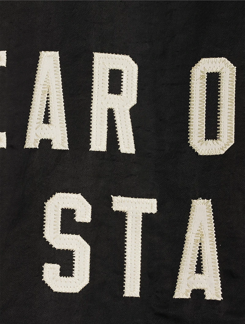 Textured Nylon Hooded Coaches Jacket