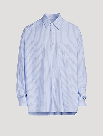 Borrowed Shirt Pinstripe Print