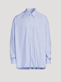 Borrowed Shirt Pinstripe Print