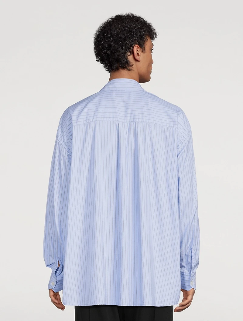 Borrowed Shirt Pinstripe Print