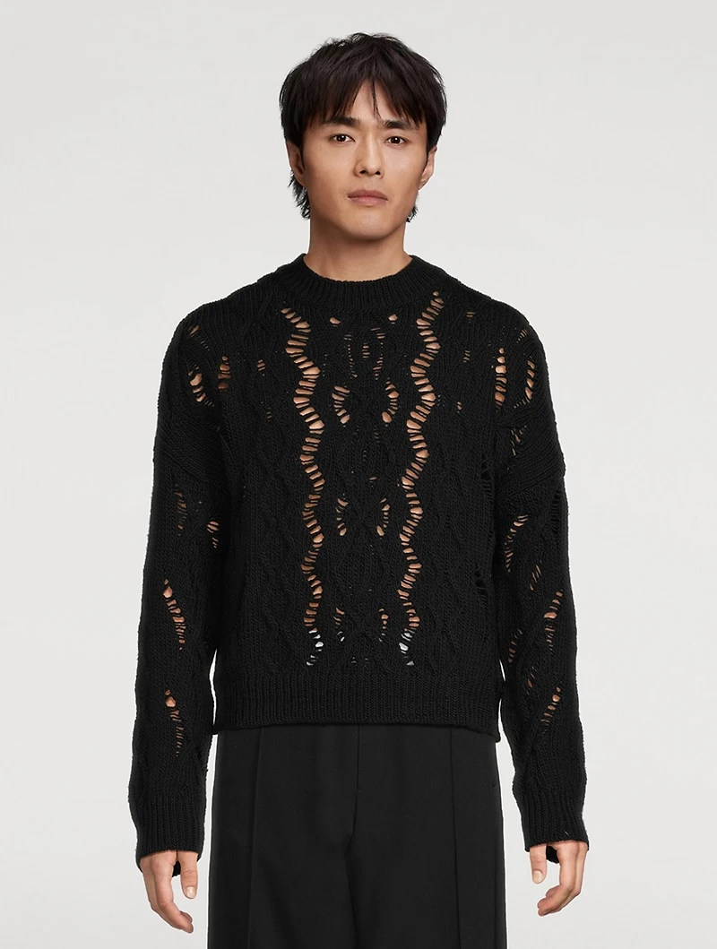 Cable Sonar Wool Sweater
