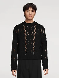 Cable Sonar Wool Sweater