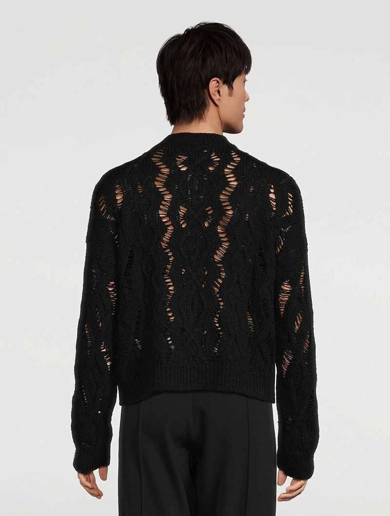 Cable Sonar Wool Sweater
