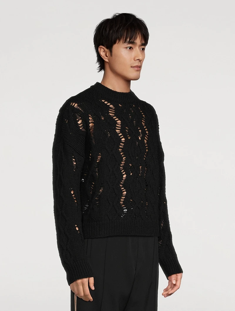 Cable Sonar Wool Sweater