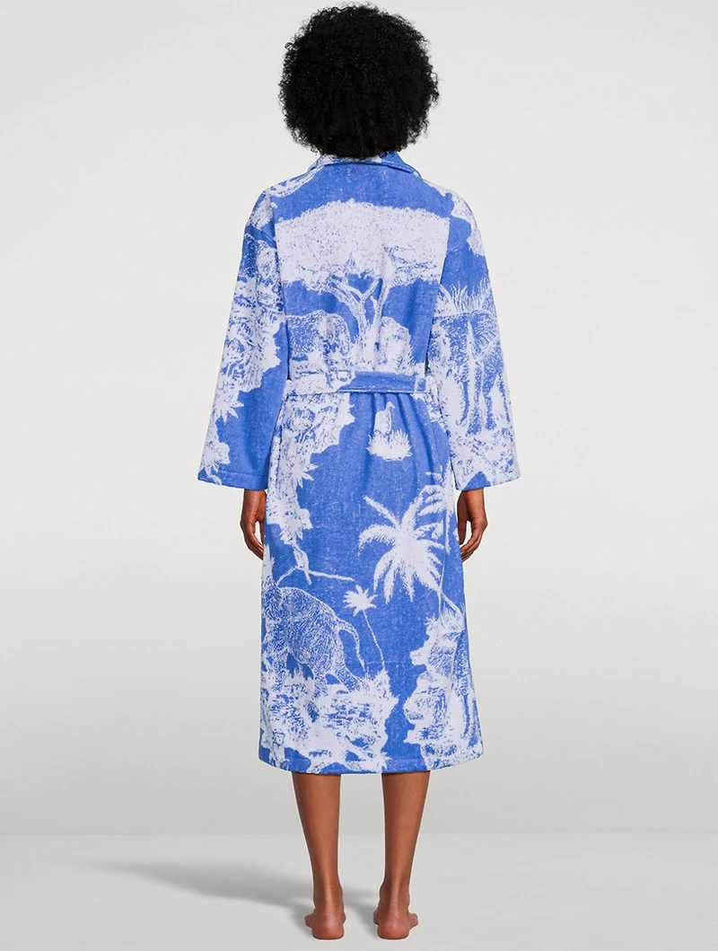 Towel Robe Loxodonta Print