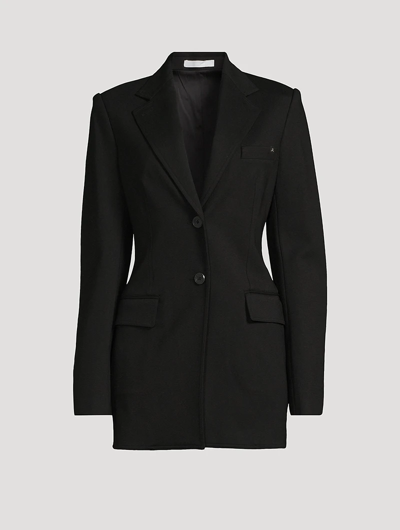 Zip-Sleeve Ponte Blazer