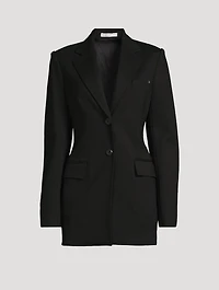 Zip-Sleeve Ponte Blazer