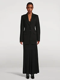 Zip-Sleeve Ponte Blazer