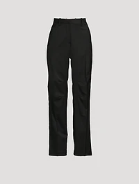 Curved Wool Trousers