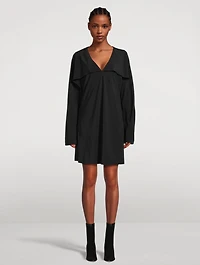Silk Crêpe de Chine Scarf Dress