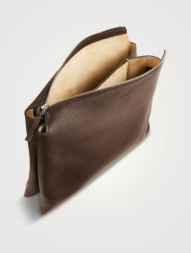 Nu Twin Leather Crossbody Bag