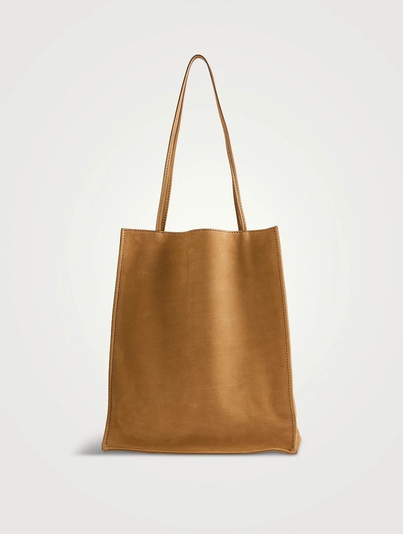 Large To Go Leather Tote Bag