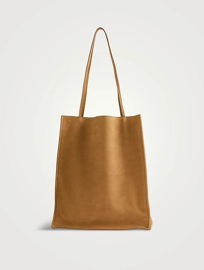 Large To Go Leather Tote Bag