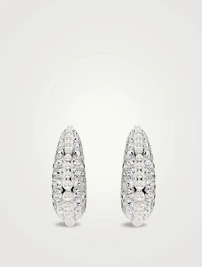 Sublima Crystal And Crystal Pearl Drop Earrings