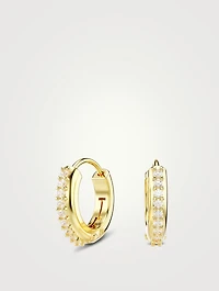 Matrix Crystal Hoop Earrings
