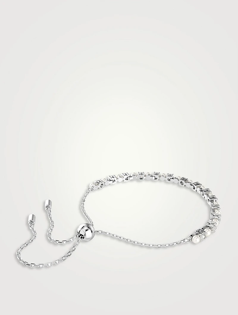 Matrix Crystal Pearl And Crystal Bracelet