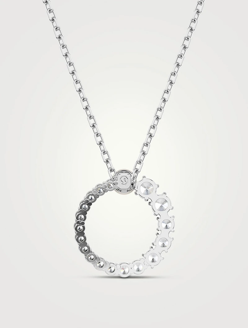 Matrix Crystal Pearl And Crystal Pendant Necklace