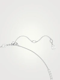 Matrix Crystal And Crystal Pearl Y Necklace