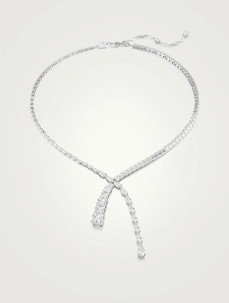 Matrix Mixed Cut Crystal Y Necklace