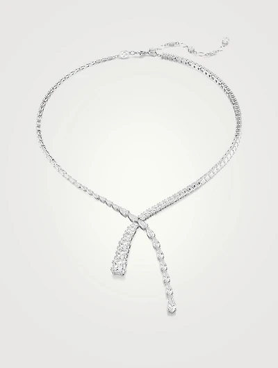 Matrix Mixed Cut Crystal Y Necklace