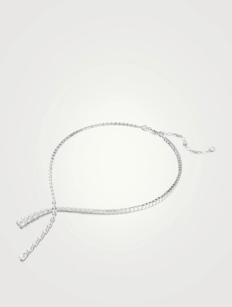 Matrix Mixed Cut Crystal Y Necklace