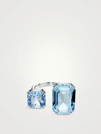 Millenia Octagon Cut Crystal Open Ring
