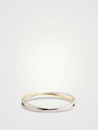Hyperbola Crystal Double Bangle Bracelet