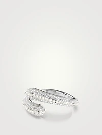 Sublima Crystal Pearl And Crystal Cuff Bracelet