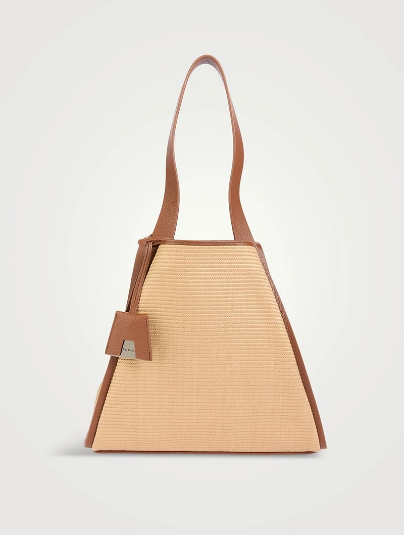 Large Alex Raffia Tote Bag